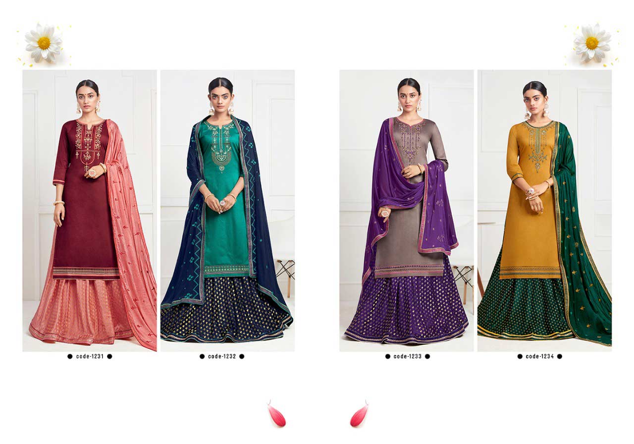 Kalarang Black Berry Silk Embroidery Dresses Kalarang Black Berry Silk Embroidery Dresses